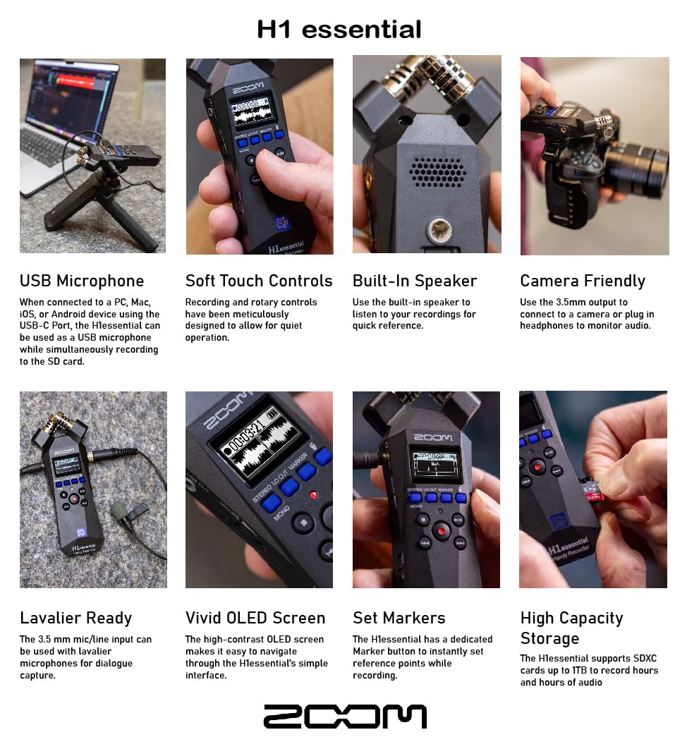 【SDカード32GB付】ZOOM ハンディレコーダー H1n＆アクセサリーパック ZOOM、ハンディレコーダー H1nに専用アクセサリ一を同梱した